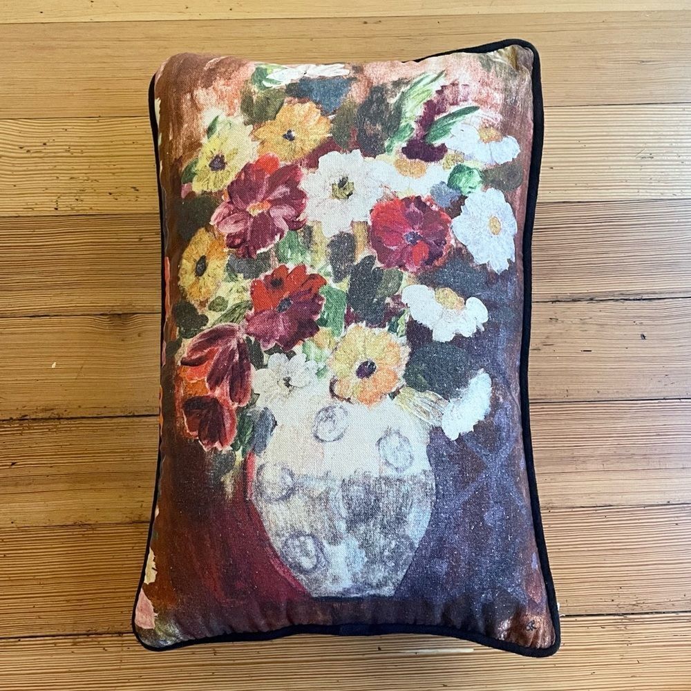 Anthropologie printed pillow. 